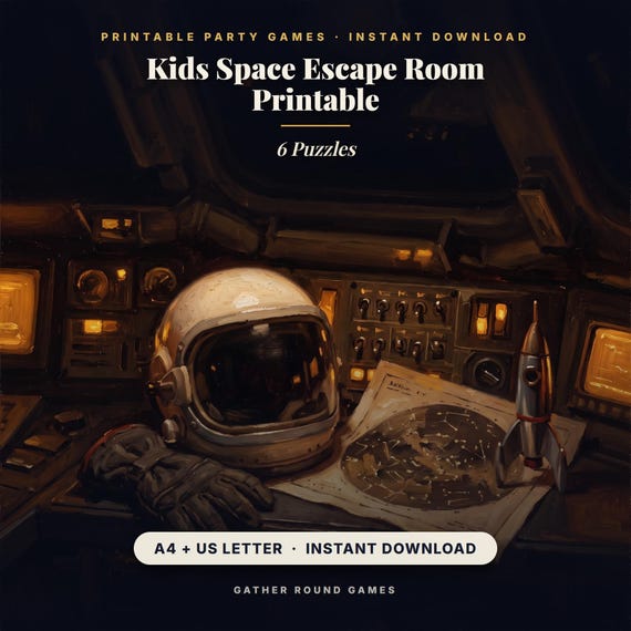 Kids Space Escape Room Printable