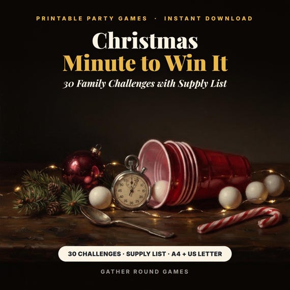 Christmas Minute to Win It Games
