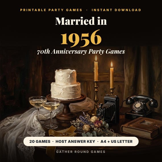 70th Anniversary Party Games