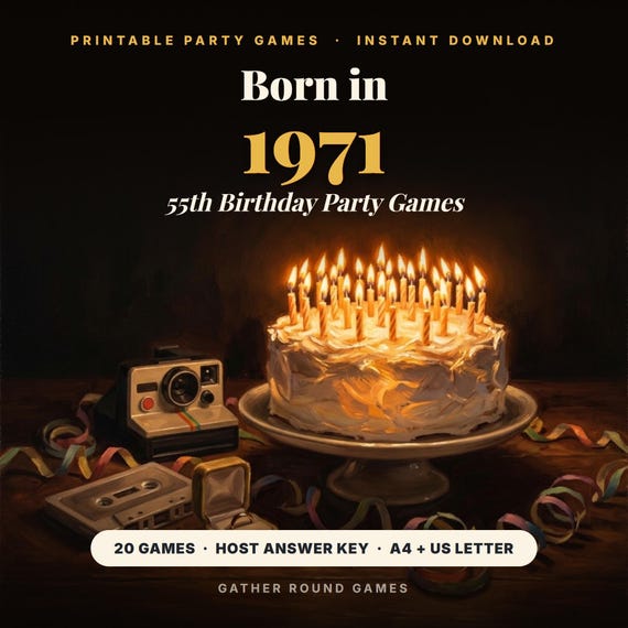 55th Birthday Party Games