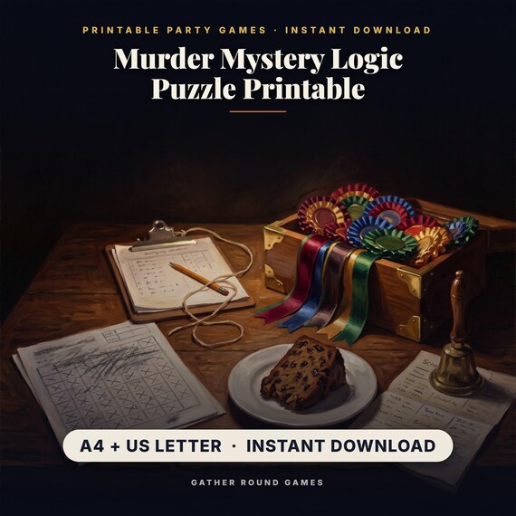 Murder Mystery Logic Puzzle Printable
