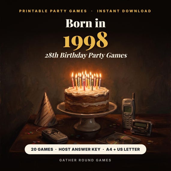 28th Birthday Party Games