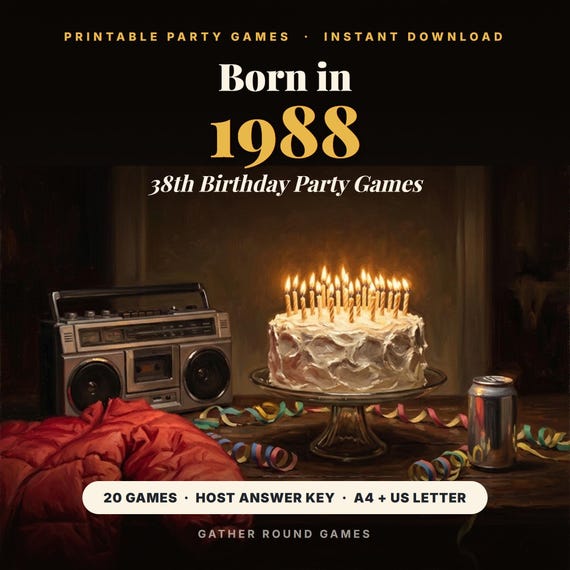 38th Birthday Party Games