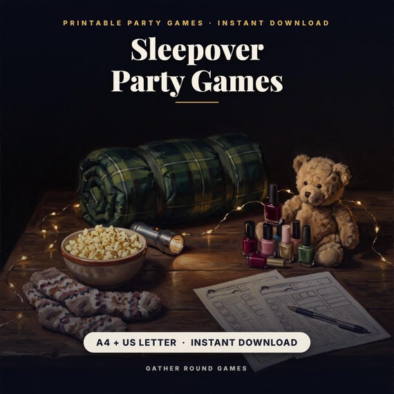 Printable Sleepover Party Games