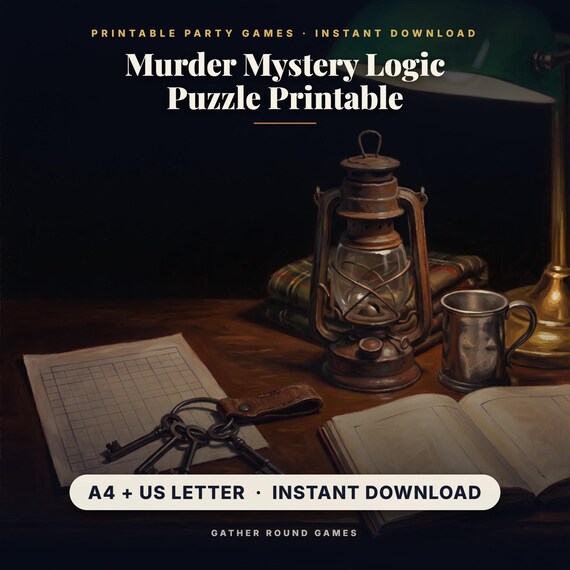 Murder Mystery Logic Puzzle Printable