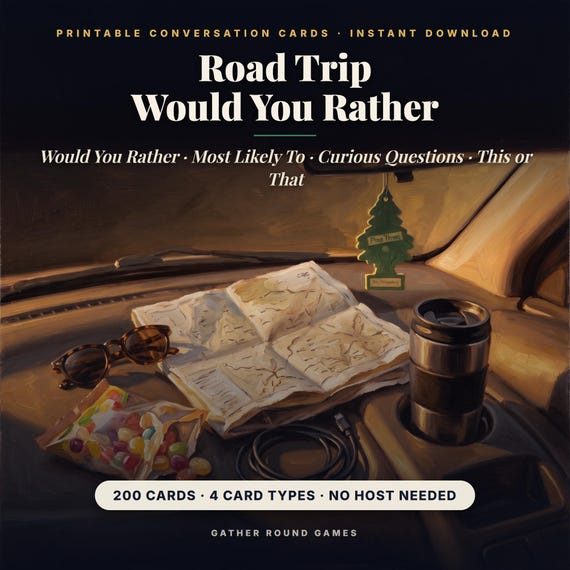 Road Trip Would You Rather Game