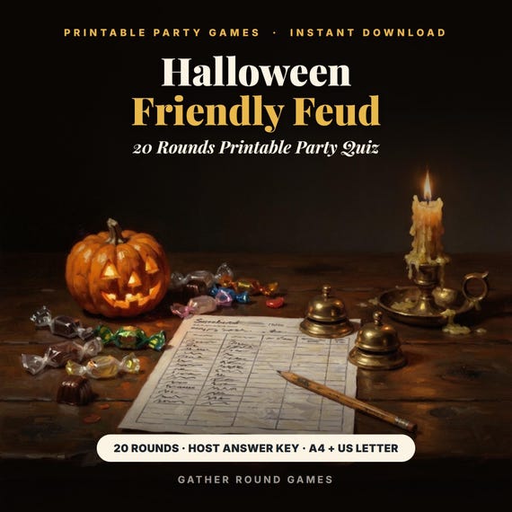 Halloween Friendly Feud Game