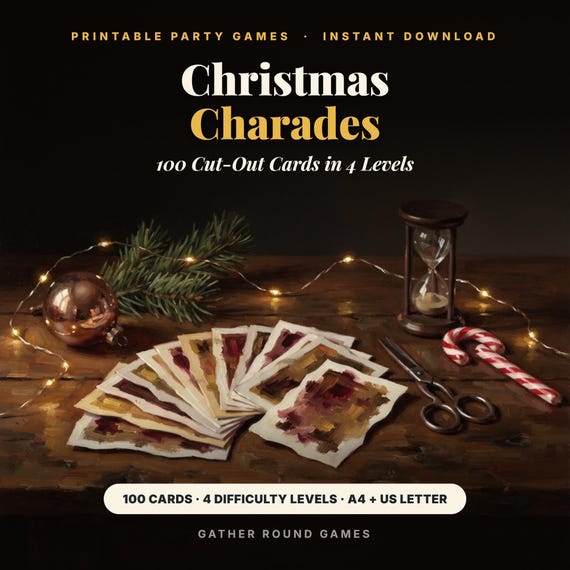 Christmas Charades Game Printable