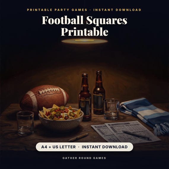Football Squares Printable