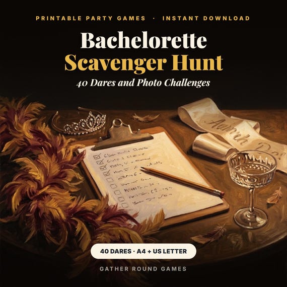 Bachelorette Scavenger Hunt Printable