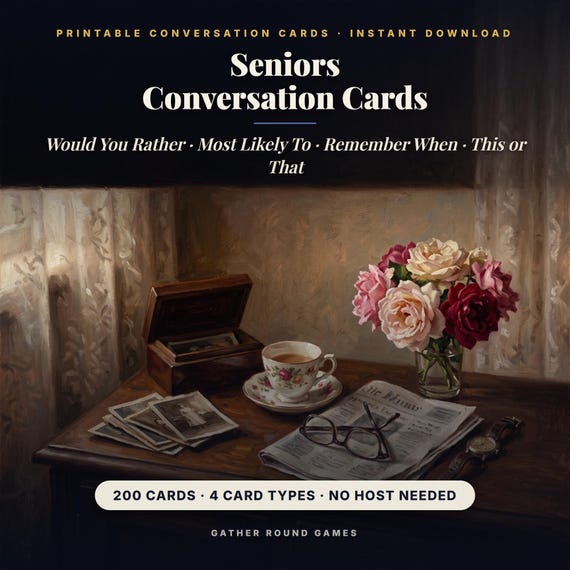 Seniors Conversation Cards