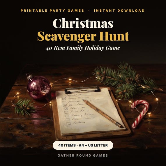 Christmas Scavenger Hunt Printable