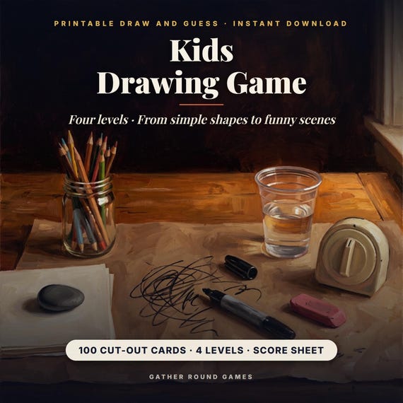 Kids Drawing Game Printable