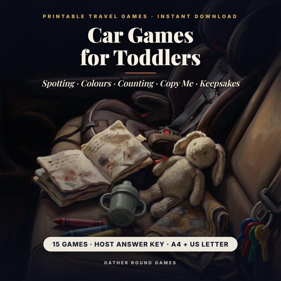 Car Games for Toddlers Printable