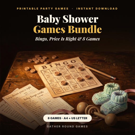 Baby Shower Games Bundle